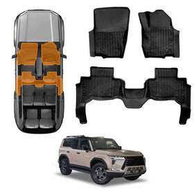 3D Floor Mats for Lexus GX 550 GX550 5 Seater 2024-Onwards All-Weather Car Liners