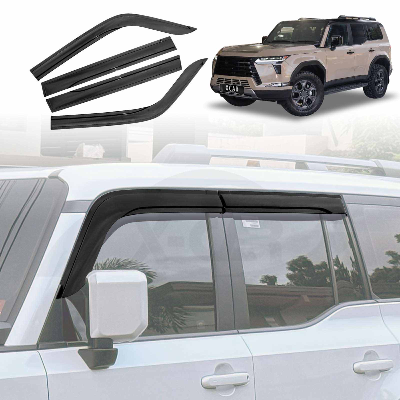 Weathershields for Lexus GX 550 GX550 2024-Onwards Car Weather Shields