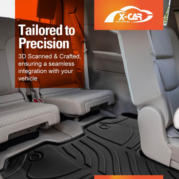 3D All-Weather Floor Mats for Lexus LX Series LX500d LX600 2021-2024