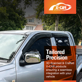 Weathershields for Isuzu D-MAX DMAX Dual Cab 2008-2012 Car Weather Shields Wind Deflectors Sun Visors - 0