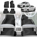 3D Floor Mats for Mazda 2 Hatch & Sedan 2014-Onwards DJ/DL Series All-Weather Car Liners-1
