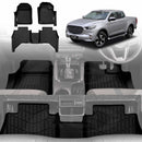 3D Car Mats for Mazda BT-50 BT50 Dual Cab 2020-Onwards TF Series All-Weather Floor Liners-1