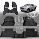 3D Car Mats for Mazda BT-50 BT50 Dual Cab 2020-Onwards TF Series All-Weather Floor Liners-1