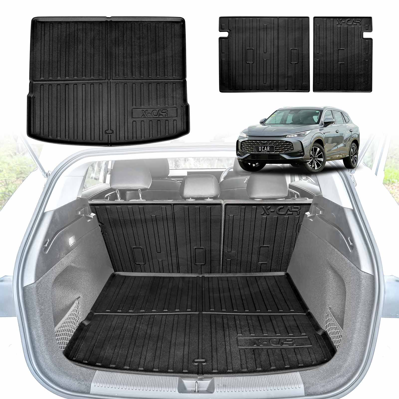 Boot Liner/ Back Seat Protector for MG HS AS33 2024-Onwards All Weather Car Mat