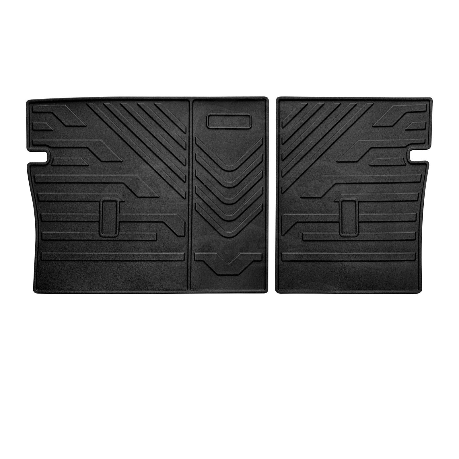 Tailored Black Rubber Car Floor Mats For MG ZS EV 2019+ - 4 Fixings, UK Made