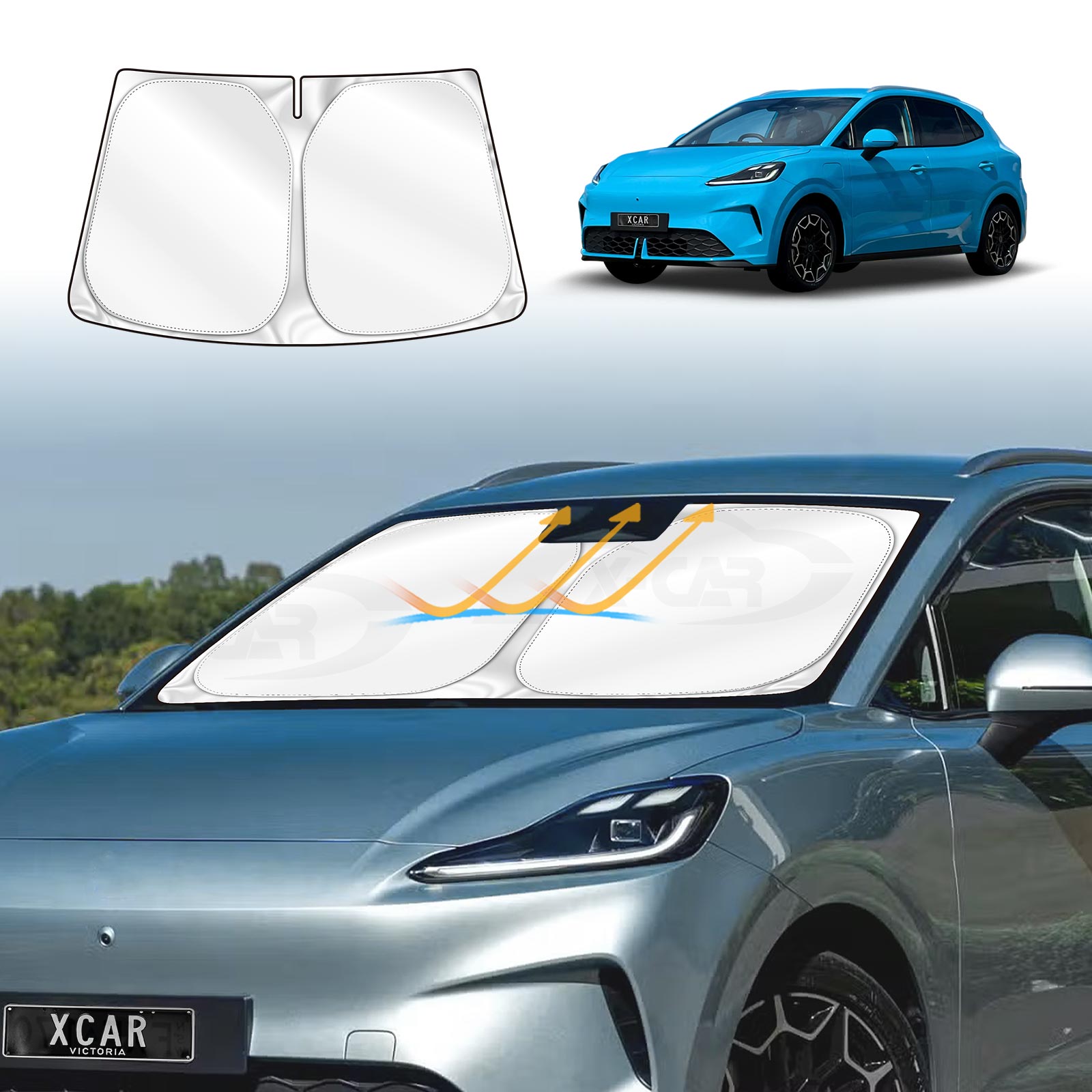 WindScreen Sun Shade for MG MG4 EV Urban 2026-Onwards WindShield Blind ...