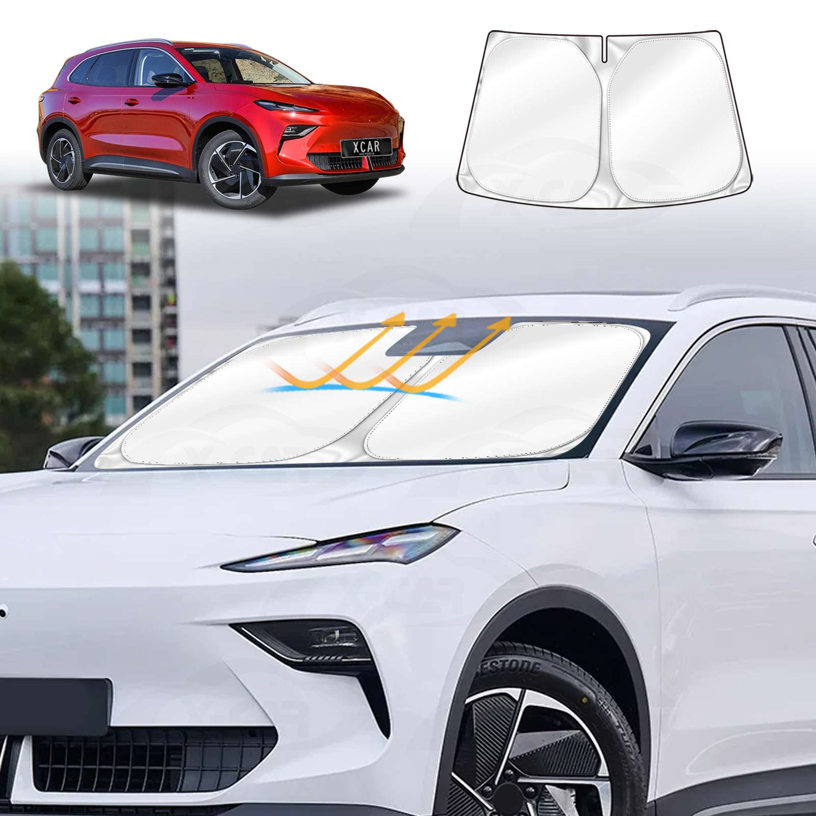 WindScreen Sun Shade for MG MGS5 EV 2025-Onwards Sun Visor Protector