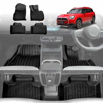 3D Floor Mats for MINI Countryman U25 2024-Onwards Heavy Duty All Weather Car Mats