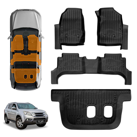 3D Floor Mats for Isuzu MU-X MUX 2013-2021 All-Weather Liners