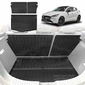 Boot Liner Back Seat Protector for Mazda 2 Hatch 2014-Onwards DJ Series Trunk Cargo Mat