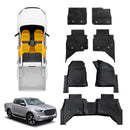 3D Car Mats for Mazda BT-50 BT50 Dual Cab 2020-Onwards TF Series All-Weather Floor Liners-1