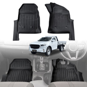 3D Car Mats for Mazda BT-50 BT50 Single Cab 2020-Onwards TF Series All-Weather Floor Liners