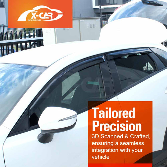 WeatherShields for Mazda CX-3 2015-Onwards Car Weather Shields Wind Deflectors Sun Visors
