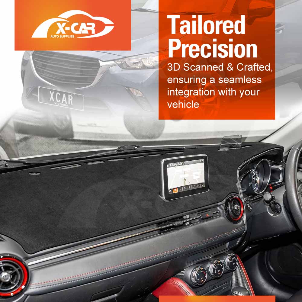 Dash Mat for Mazda CX-3 CX3 With HUD 2015-Onwards Non-Slip Microfiber Pad Cover
