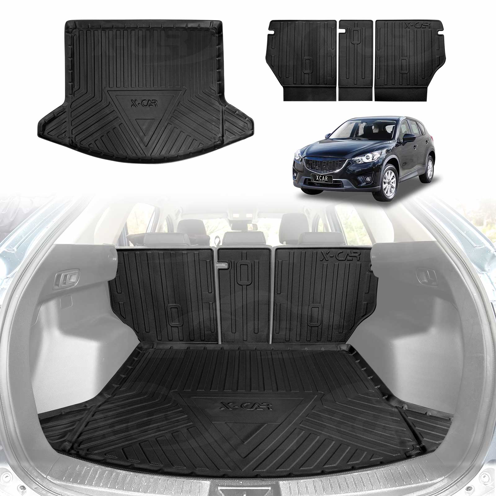 Boot Liner / Back Seat Protector for Mazda CX5 CX-5 2012-2017 All Weather Cargo Mat
