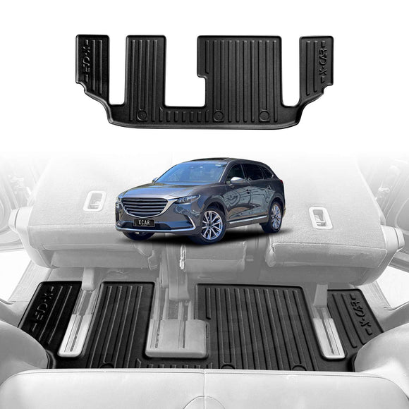 3D Floor Mats for Mazda CX-9 CX9 2016-Onwards All-Weather Car Liners