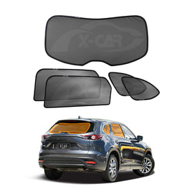 Car sunshade set with X-Car branding on a white background