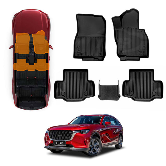 Floor Mats for Mazda CX-80 CX80 2024-Onwards All-Weather Liners