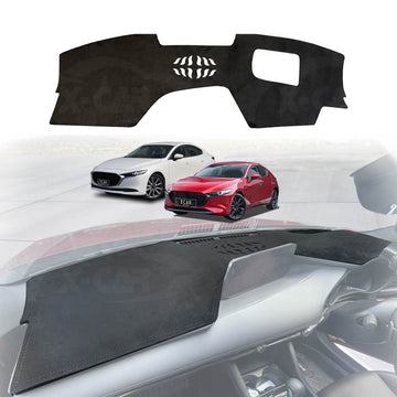 Dash Mat for Mazda 3 BP Series Hatch Sedan 2019-Onwards Non-Slip Microfiber Pad Cover