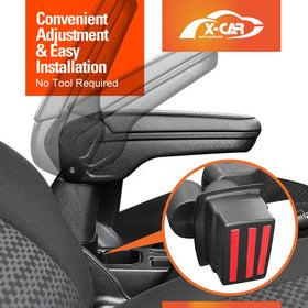 Central Armrest Storage Box with Cup Holder for Mazda CX-3 CX3 2015-Onwards Arm Rest Interior Accessories - 0