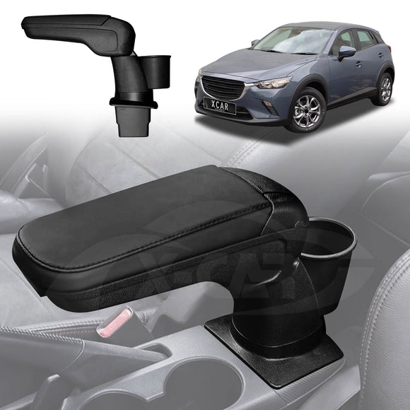 Central Armrest Storage Box with Cup Holder for Mazda CX-3 CX3 2015-Onwards Arm Rest Interior Accessories