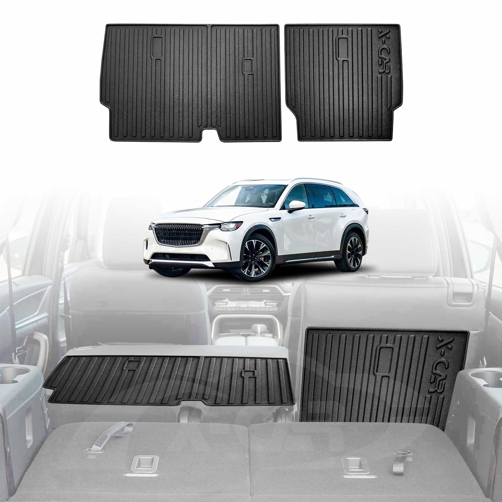 Boot Liner Back Seats Protector for Mazda CX-90 CX90 2023-2025 All-Weather Liners