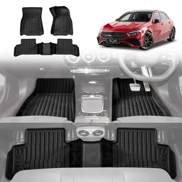 3D Floor Mats for Mercedes-Benz A-Class W177 V177 2018-Onwards All-Weather Car Liners