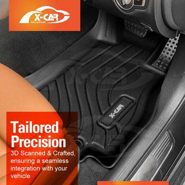 3D Floor Mats for Mercedes-Benz C-Class Sedan 2014-2022 All-Weather Car Liners - 0