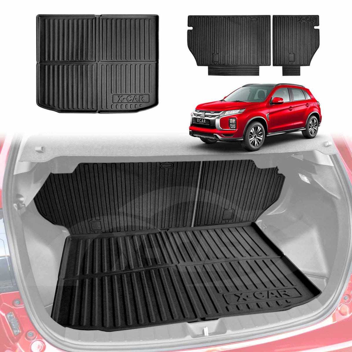 Asx Boot Guard Boot Liner & Back Seat Protector for Mitsubishi ASX 2010–2025 | X-CAR