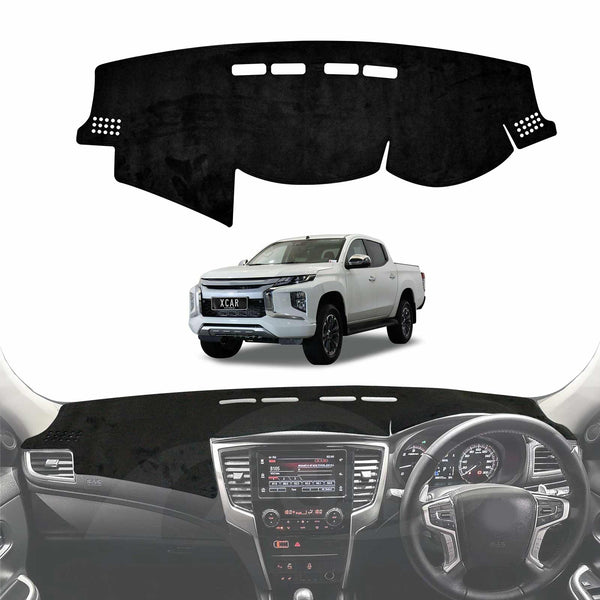 Dash Mat for Mitsubishi Triton MQ MR Dual Cab 2015-2024 Non-Slip Dashboard Pad Cover