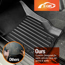 3D Floor Mats for Mitsubishi Triton MV Double Cab 2024-2025 All-Weather Liners-4