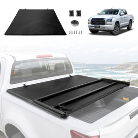 Soft Tonneau Cover for Mitsubishi Triton MV Double Cab 2024-Onwards Tri-Fold Ute Tub Bed
