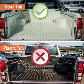 Tub Liner for Mitsubishi Triton MV Double Cab 2024-Onwards With Steel Tub Mat Car Accessories - 0
