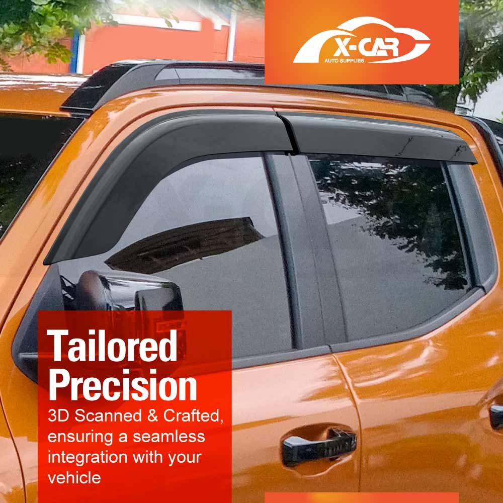 Weathershields for Mitsubishi Triton MV Double Cab 2024-2025 Car Weather Shields - 0