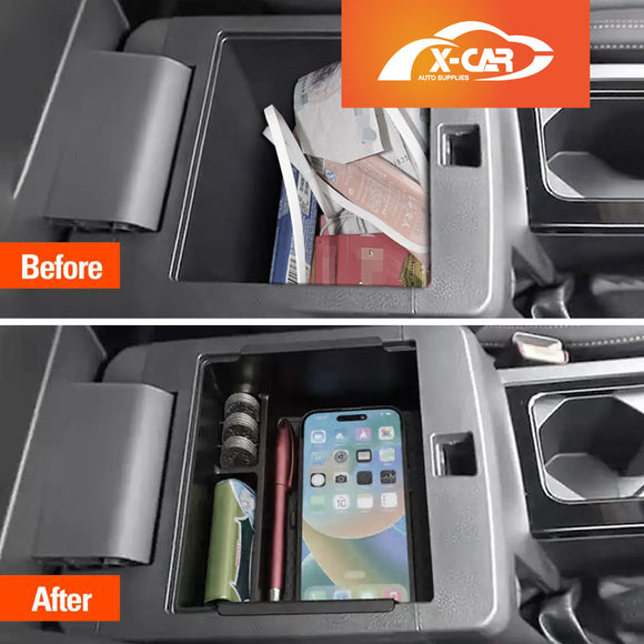 Centre Console Organizer Set for Mitsubishi Triton MV Double Cab 2024-Onwards Armrest Tray Storage Box Cup Holder Car Interior Accessories