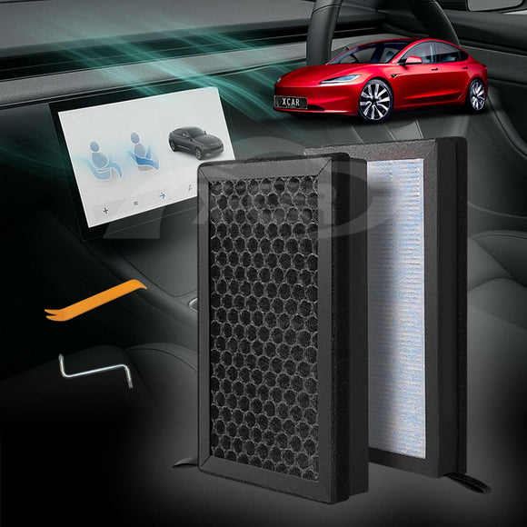 Tesla Model 3 Highland 2023-Onwards Cabin Air Filter HEPA Activated Carbon Charcoal Replacement