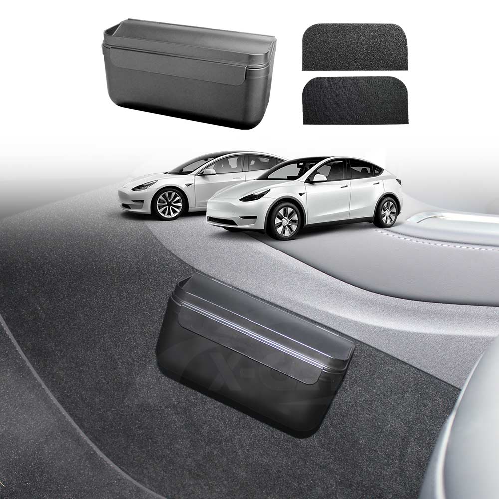 Velcro TPE Storage Box for Tesla Model 3 Model Y Sunglasses Holder ...