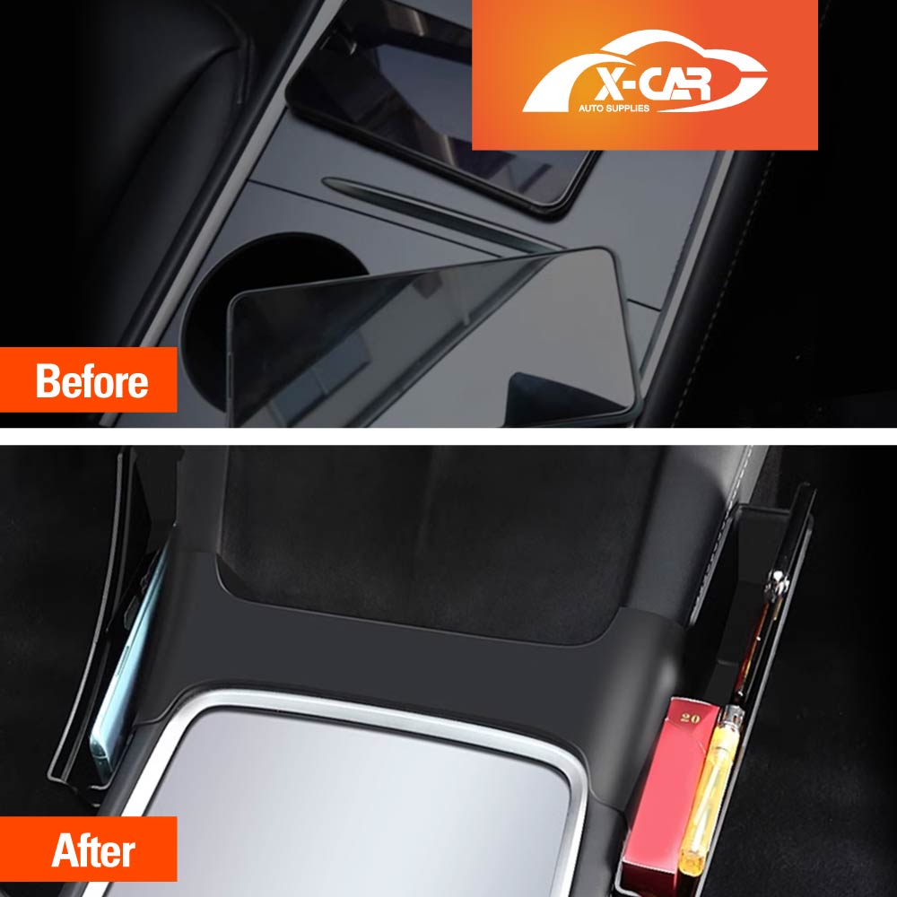 Center Console Side Tray Storage Box for Tesla Model 3 2017-2023 and Model Y 2021-2025