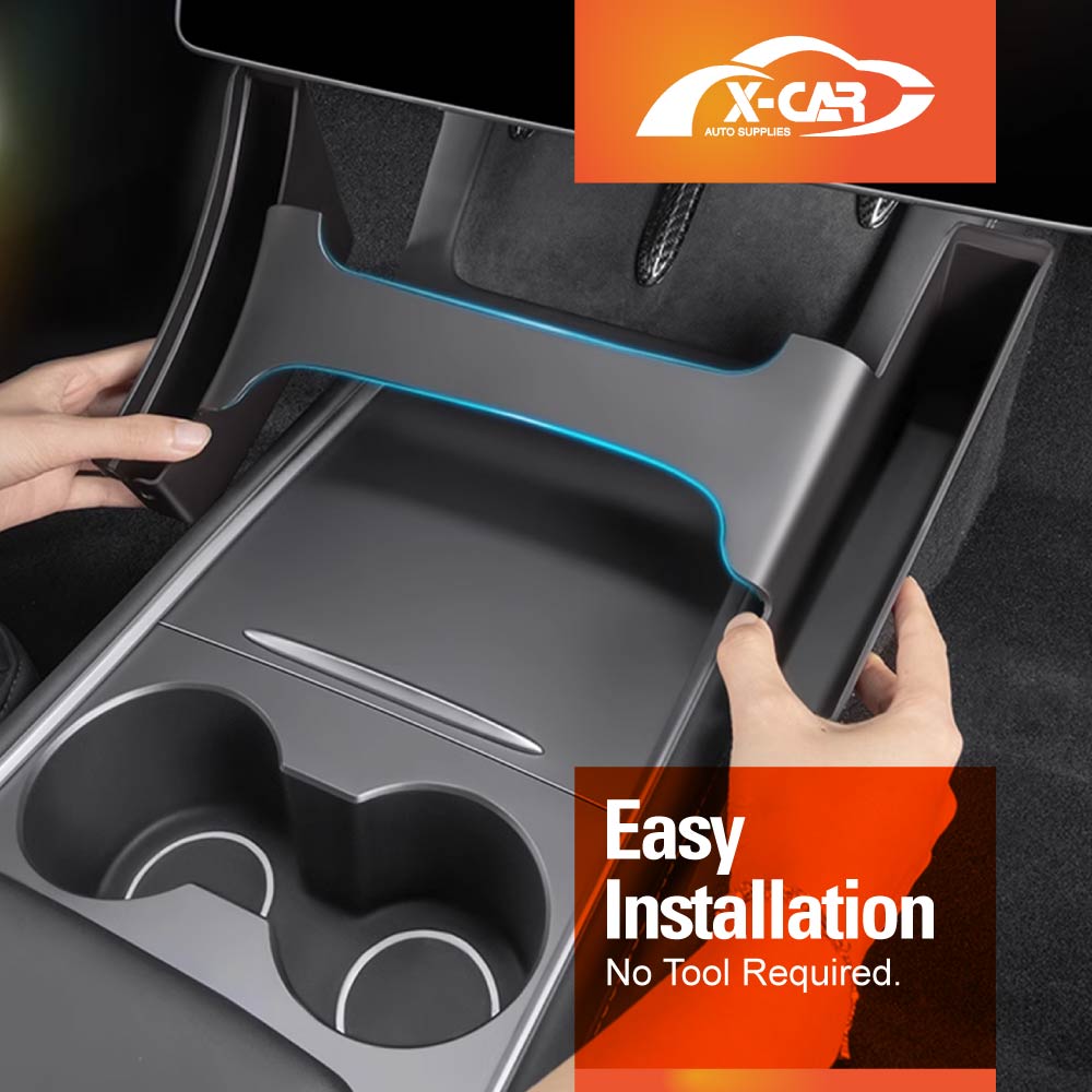 Center Console Side Tray Storage Box for Tesla Model 3 2017-2023 and Model Y 2021-2025