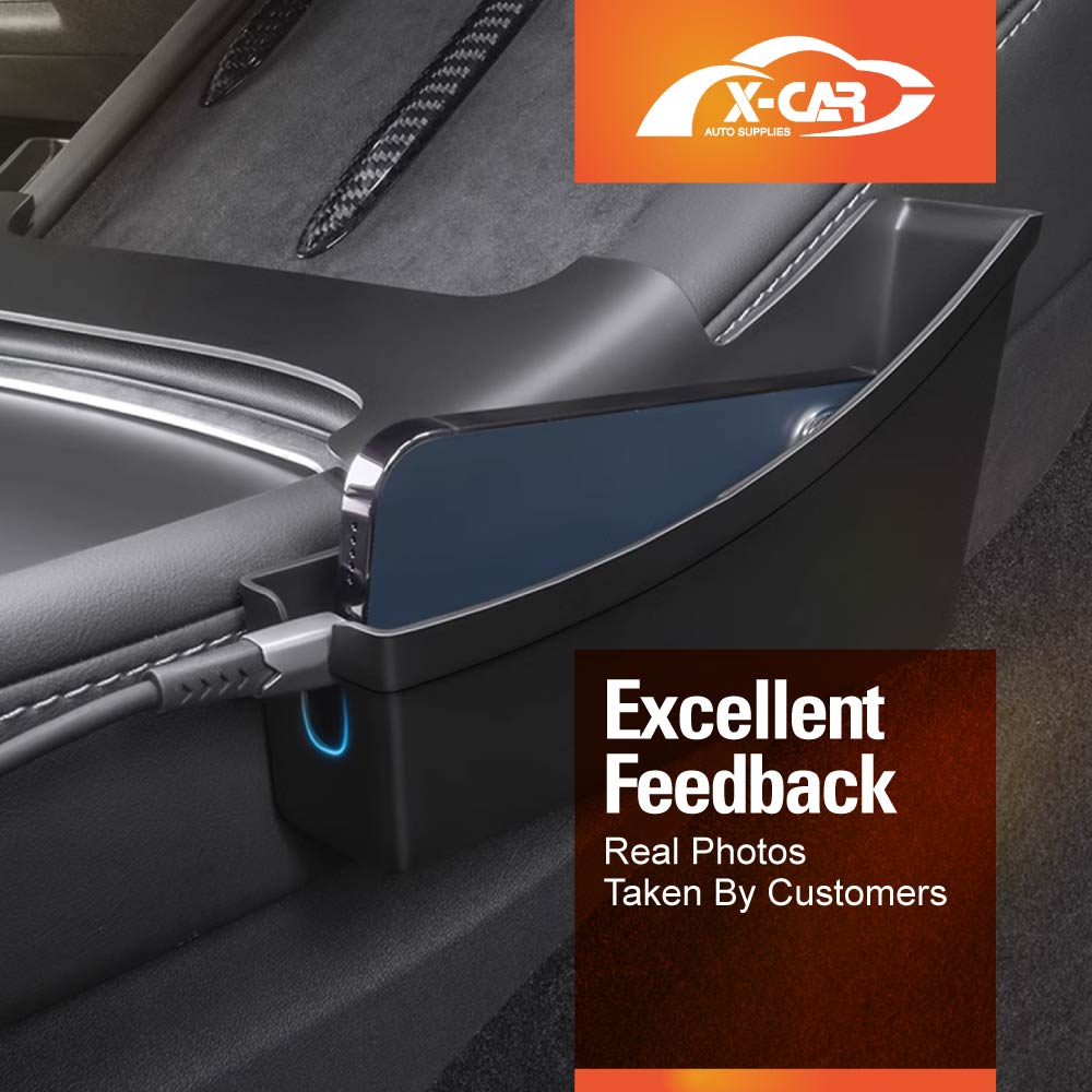 Center Console Side Tray Storage Box for Tesla Model 3 2017-2023 and Model Y 2021-2025