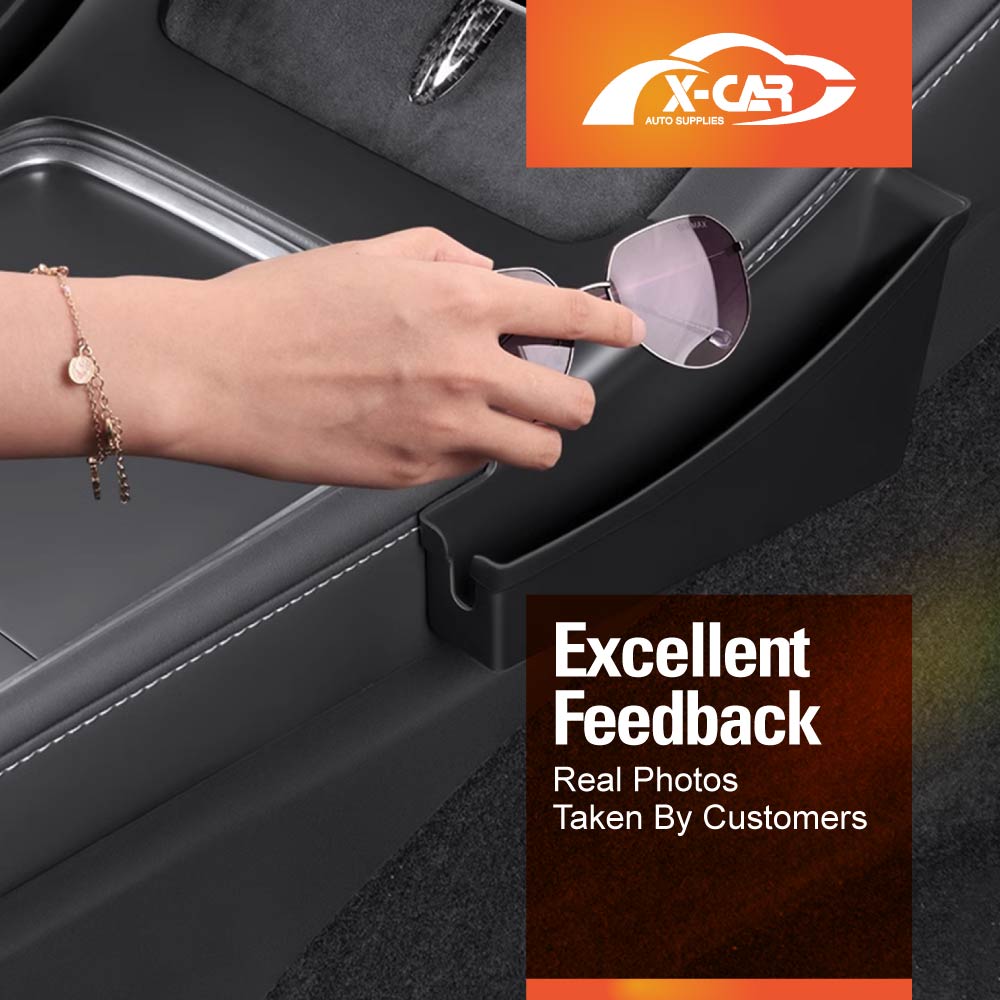 Center Console Side Tray Storage Box for Tesla Model 3 2017-2023 and Model Y 2021-2025