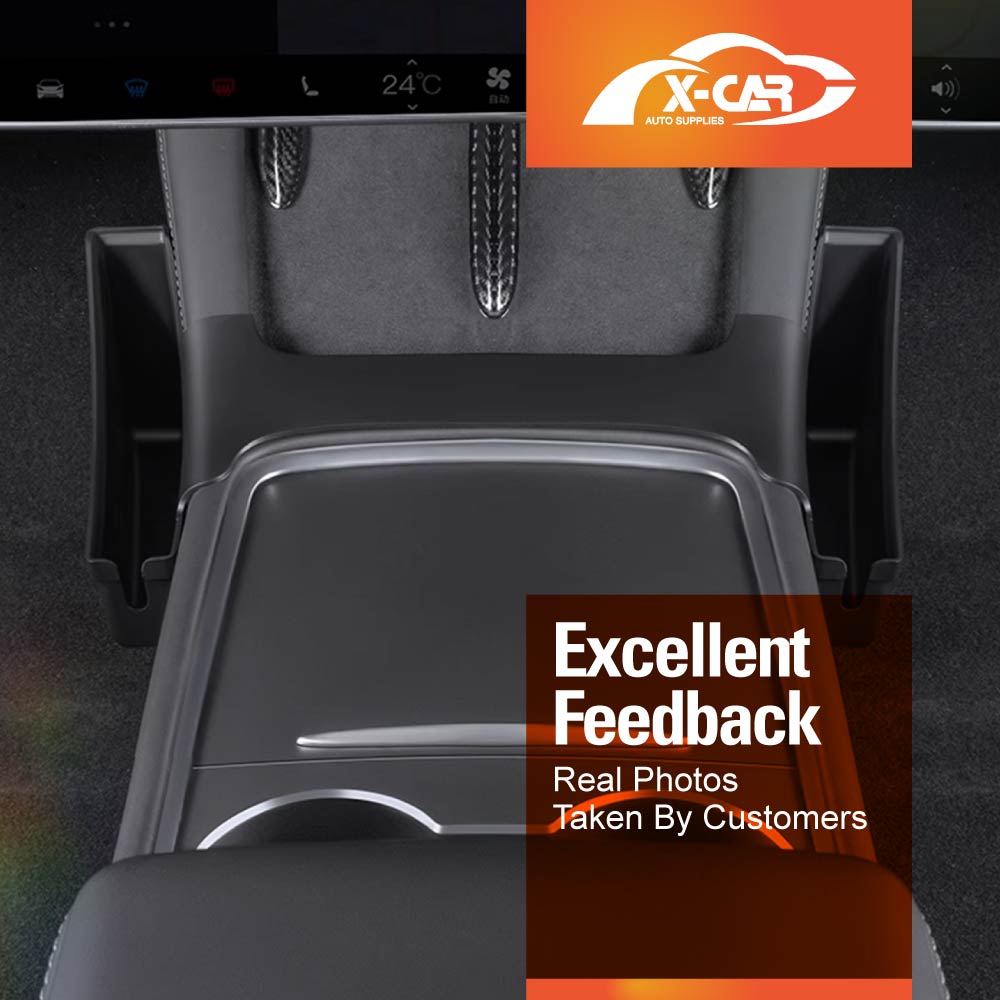 Center Console Side Tray Storage Box for Tesla Model 3 2017-2023 and Model Y 2021-2025