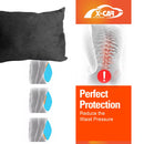 Black Headrest/Waist Pillow for Tesla Model 3/Y Seat Neck/Back Support Cushion Accessories-10