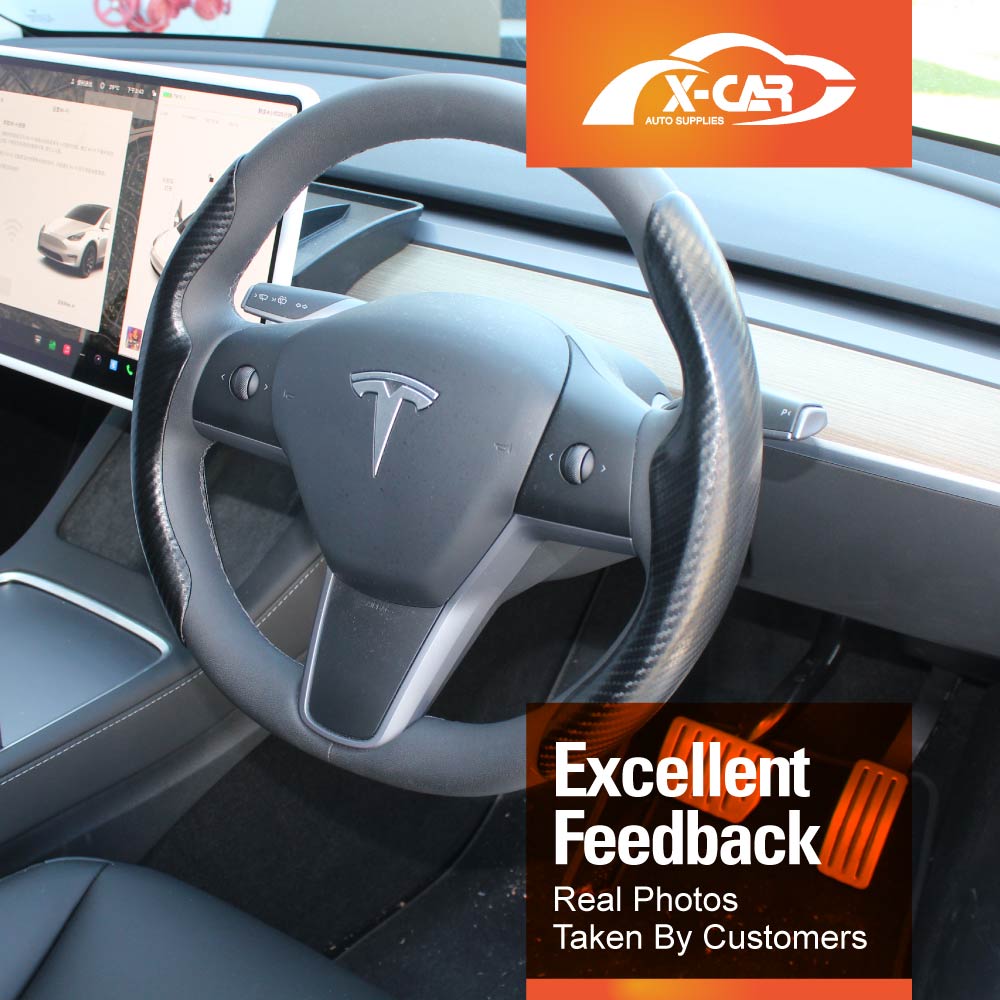 Tesla Model Y/3 Steering Wheel Grip Grab Cover Accessories