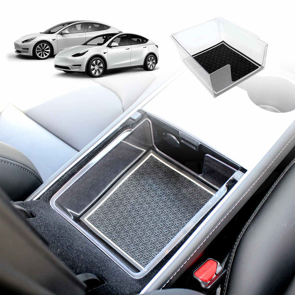 Premium Centre Console Organizer Tray for Tesla Model 3/Y Armrest Storage Box Cubby Drawer Container