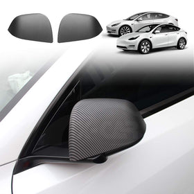 Rear View Mirror Trim Cover For Tesla Model Y 2022-2025 - 0