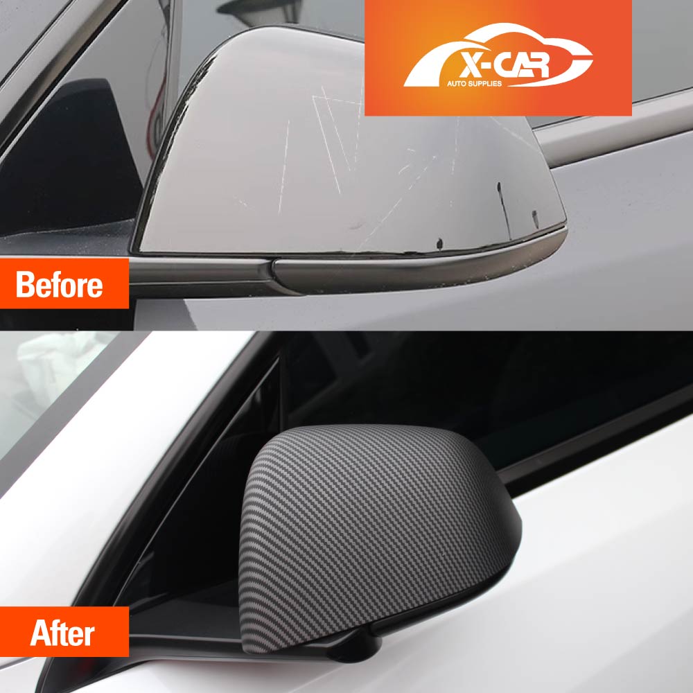 Rear View Mirror Trim Cover For Tesla Model Y 2022-2025