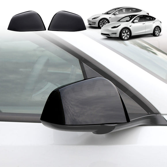 Rear View Mirror Trim Cover For Tesla Model Y 2022-2025