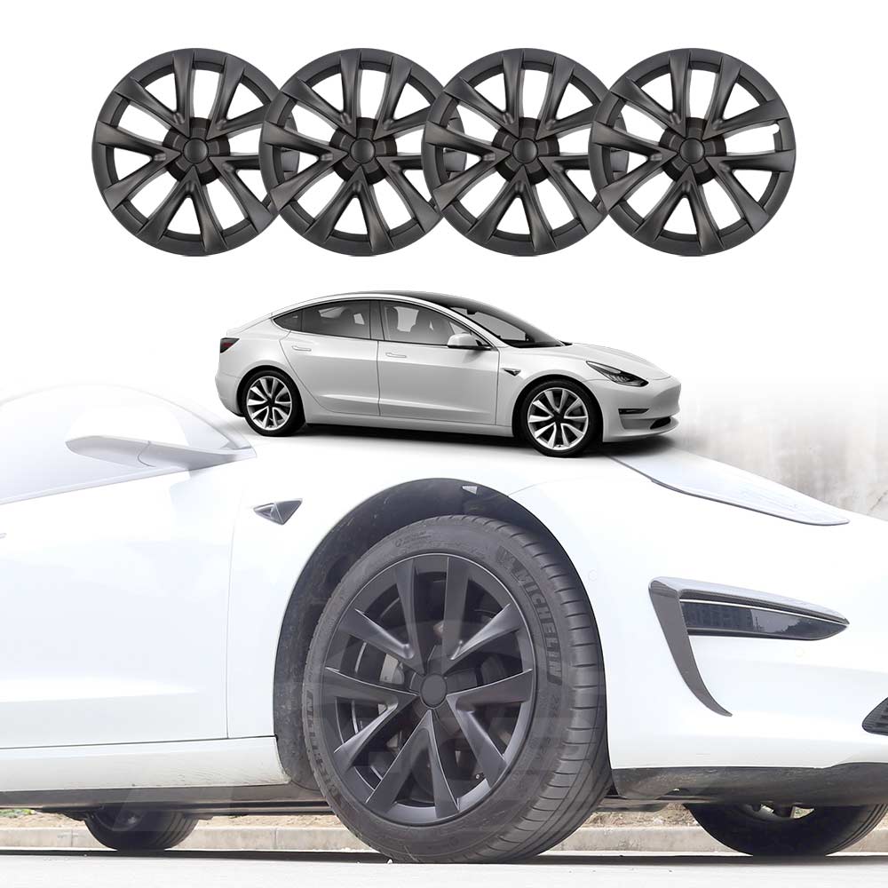 Tesla Model 3 Wheel Protector Cover Hub Caps 18 Inch Rim Hubcaps ...