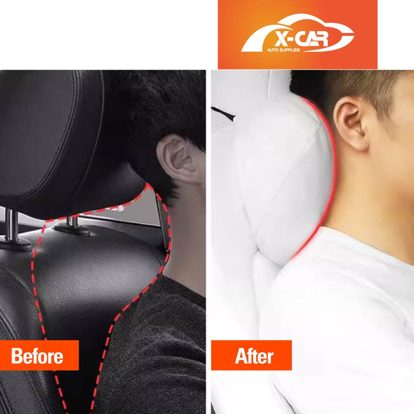 Black Headrest/Waist Pillow for Tesla Model 3/Y Seat Neck/Back Support Cushion Accessories